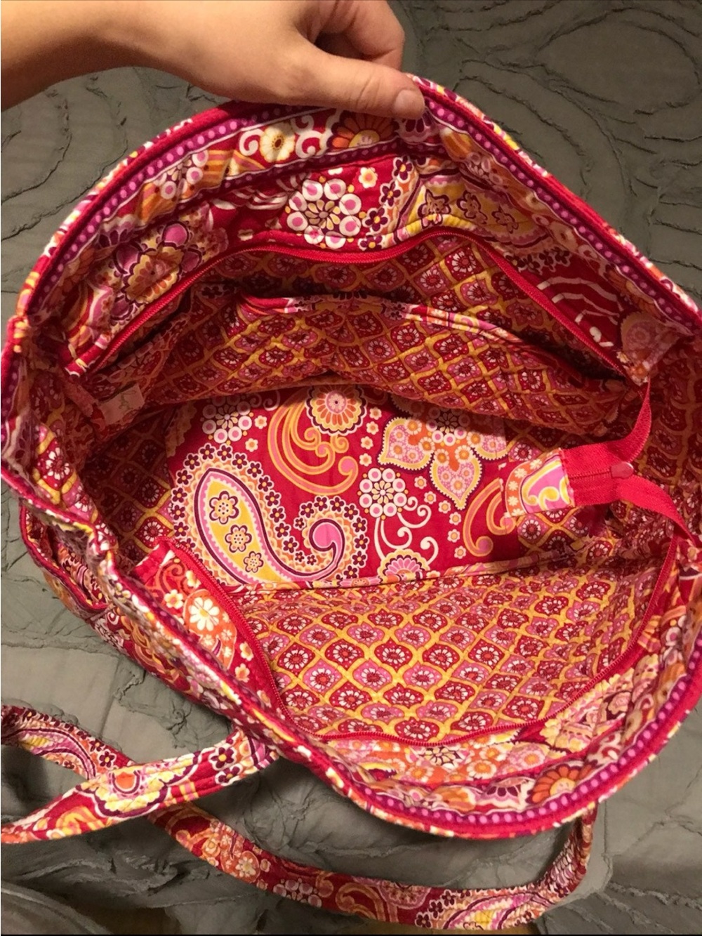 Vera Bradley Raspberry Fizz Diaper Bag - Picture 2 of 2